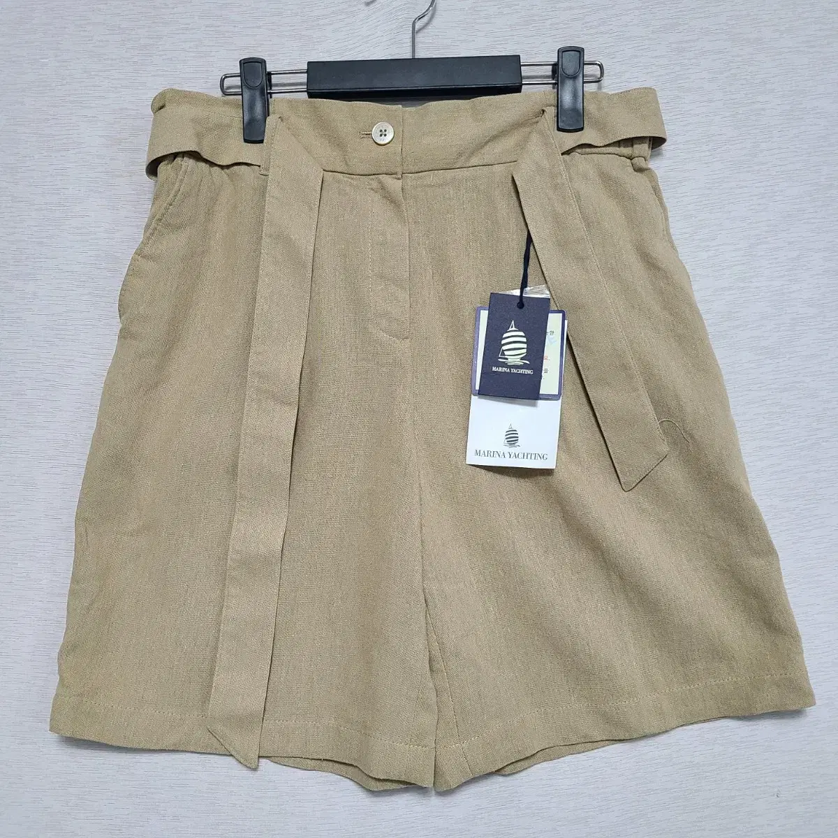 New Product Marina Yating Belt Shorts Women's 30-inch ㅡ1121