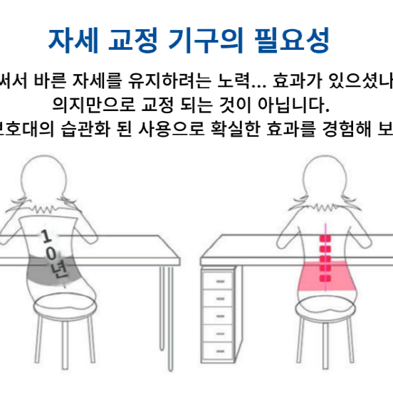 사무실 요추 복통 척추 관절 통증 통기성 허리보호대 디스크교정