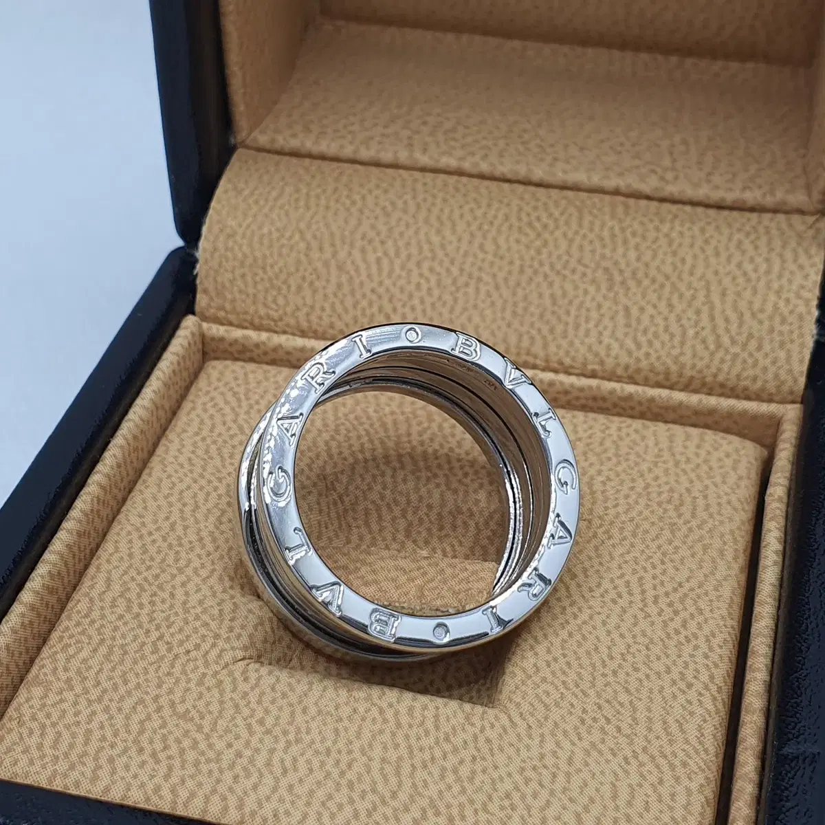 급매 BVLGARI 불가리 18K WG 비제로 화이트 골드 4링 58호