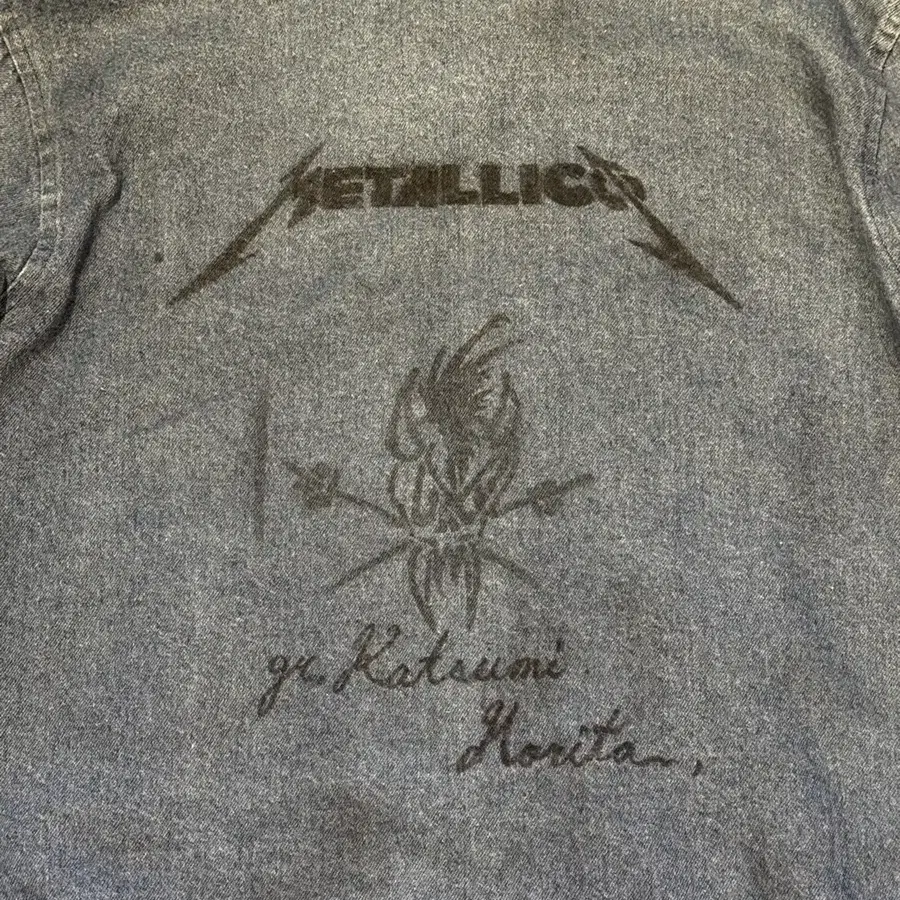 80s Metallica 데님 자켓