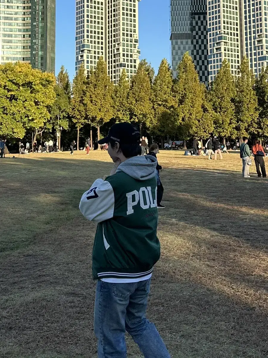 Polo Sport Varsity Jacket Green