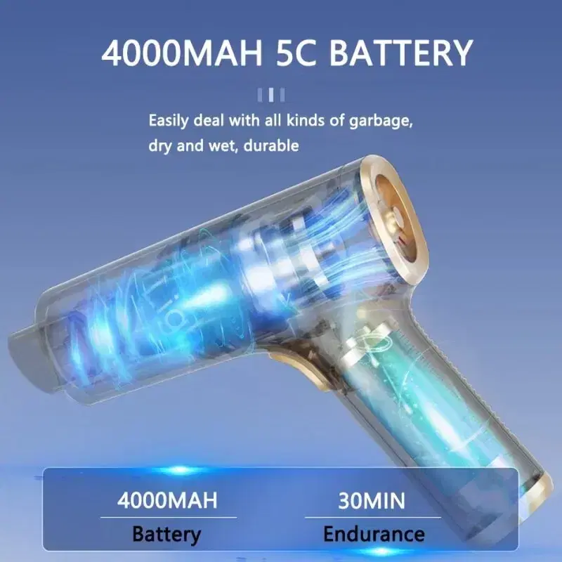 새상품 무료배송 차량용 고출력 무선 청소기 4000mAh