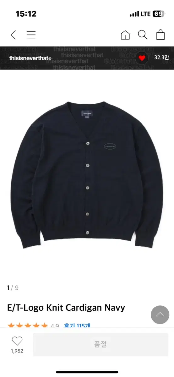 [S] This Is Never Never That Cardigan Navy