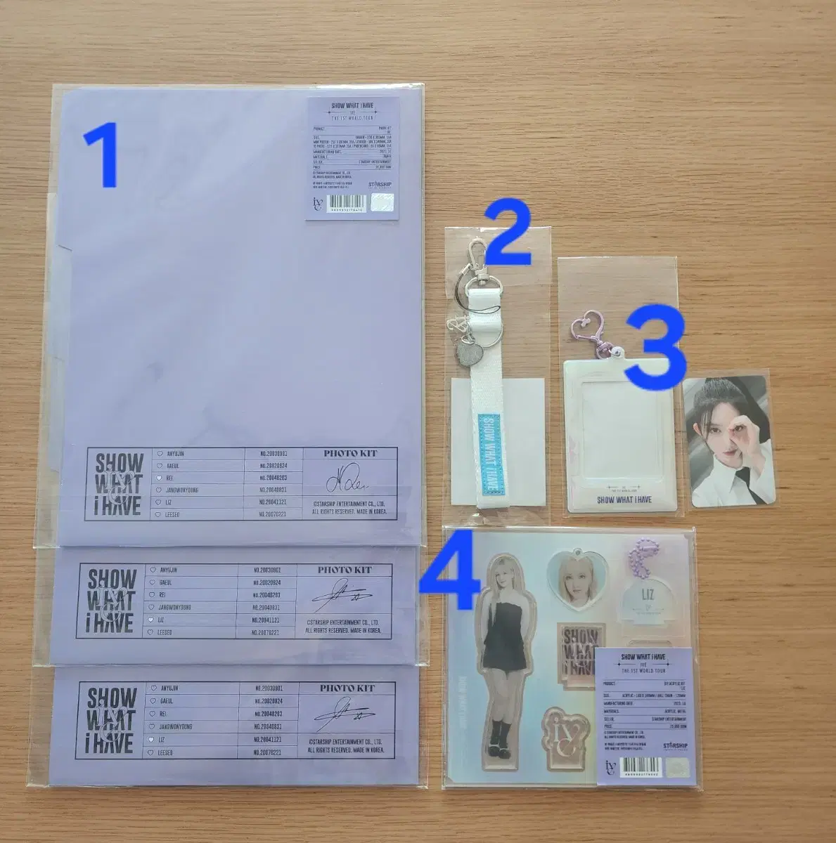 I ive sealed photokits lay liz etc md wts