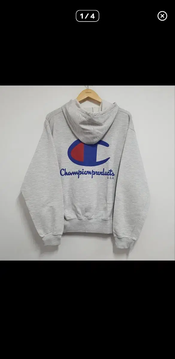 80s-90s Champions Vintage Back Logo Hoodie L95-100