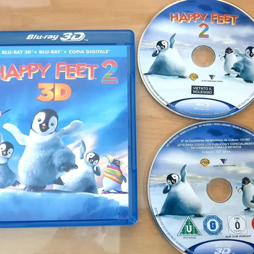 3D 블루레이 해피피트2.한글자막없슴.Happy Feet2