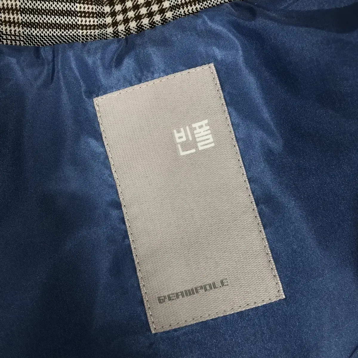 [ BEANPOLE] 빈폴 글렌체크 싱글 자켓