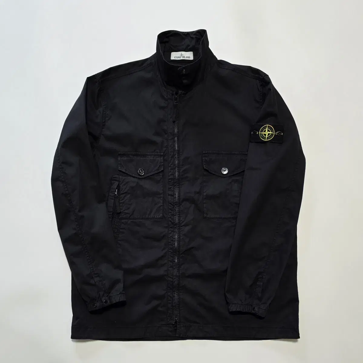 [XL]Stone Island stretch cotton gabardine overshirt for sale.