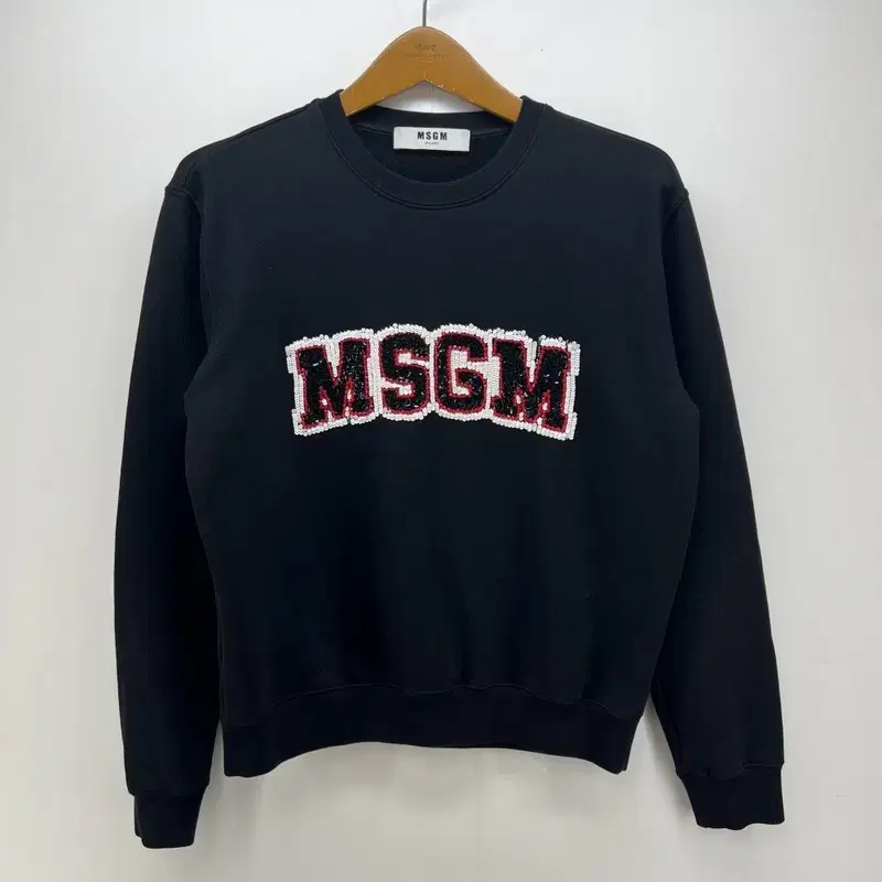 미디움 msgm 엠에스지엠 블랙 맨투맨 티셔츠 남여공용 명품중고