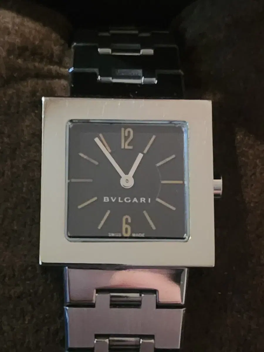 Bulgari Quadrato Quartz Steel S Women's New Item