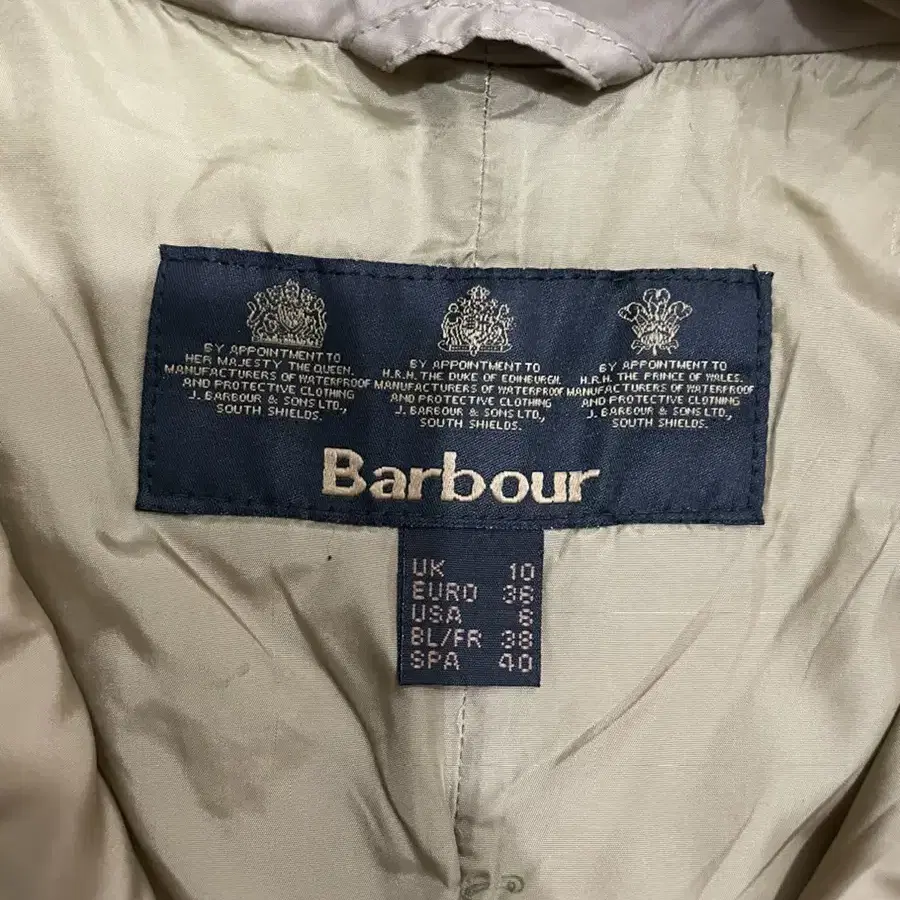 바버 Barbour 퀼팅 자켓 우먼스 베이지 uk10