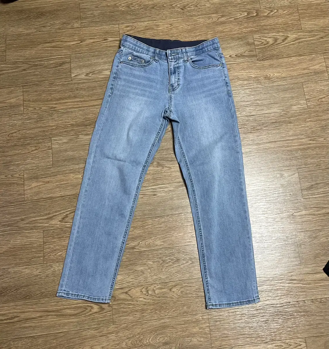 [64] Clyde & Hidden Banding Medium Blue Denim Pants