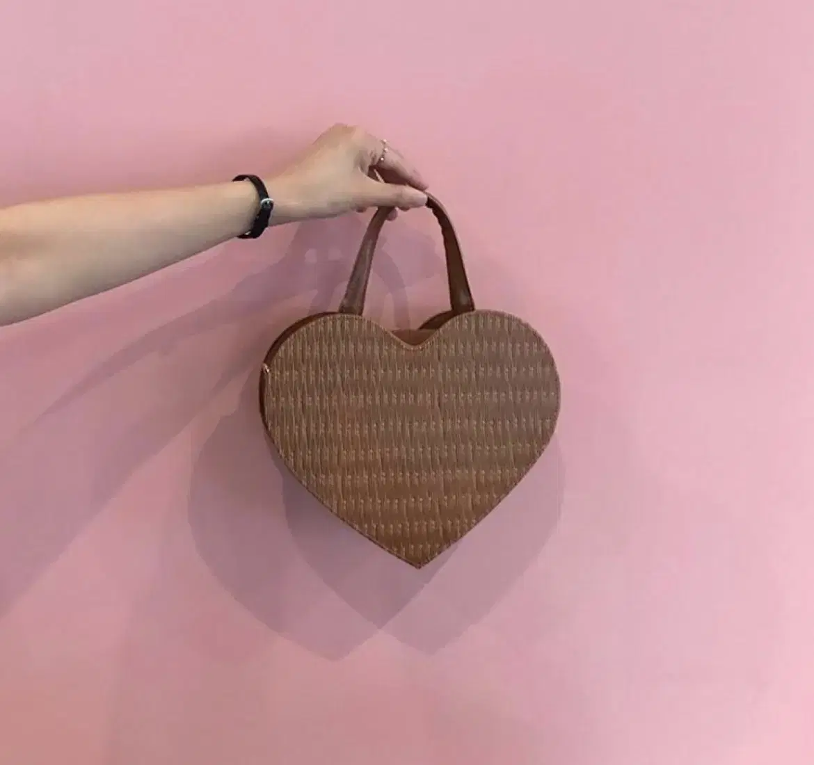 코드네임 코드유 라탄 하트백 heart bag