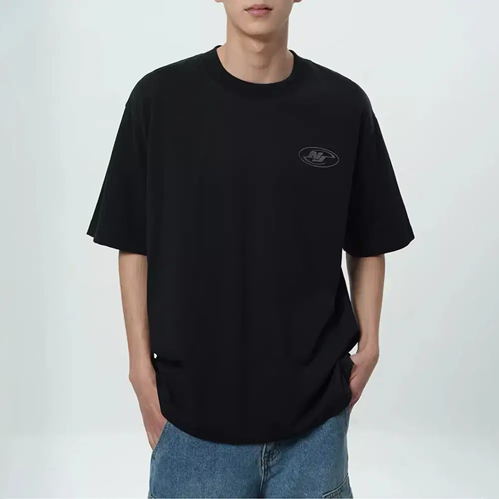 menOverallsTee Shirts MenLetteringShort Sleeve EmbroideryShort Sleeve Tee Black LightGray