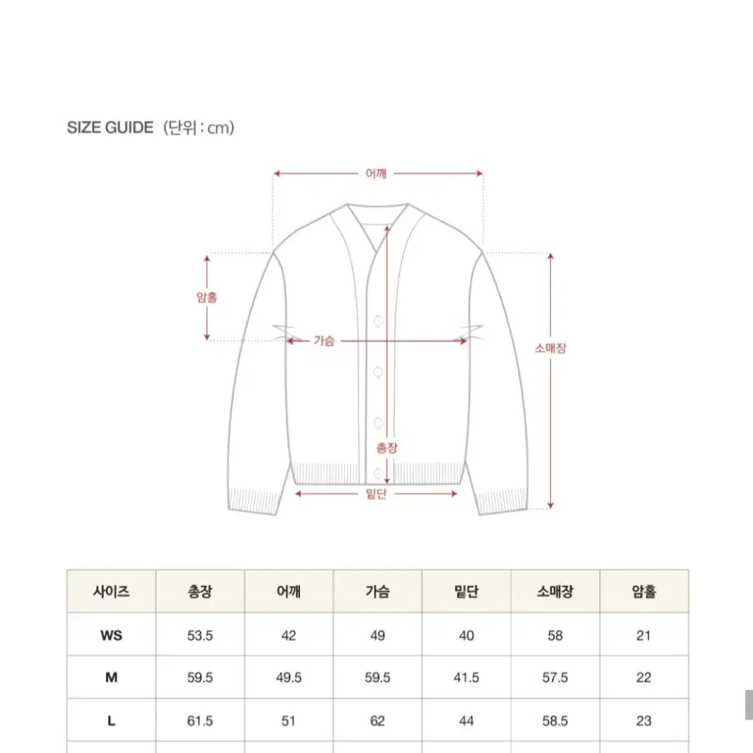 세터 파로 가디건 차콜 급처