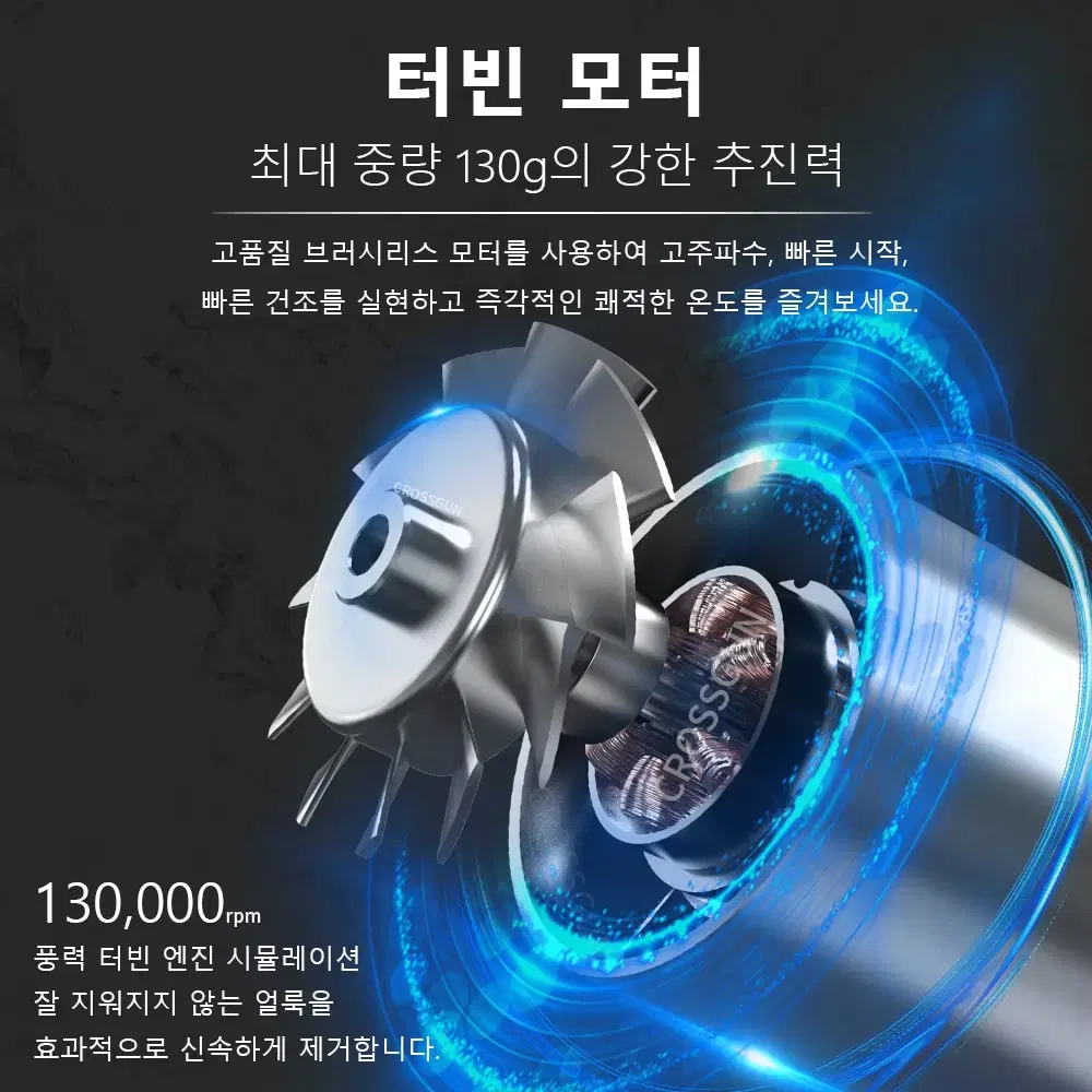 킹콩 제트팬 터보 송풍기 130.000rpm고용량 리튬 배터리 사용