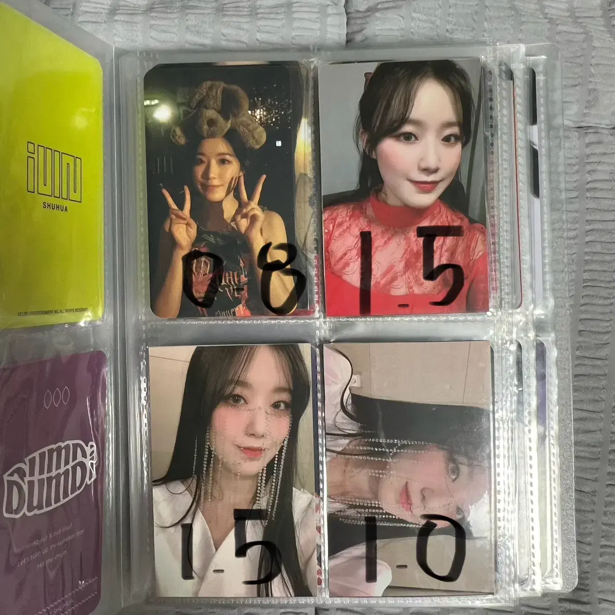 (wo)men gidle shuhua dumdumdumdize burn unreleased photocard alfo photocard photocard