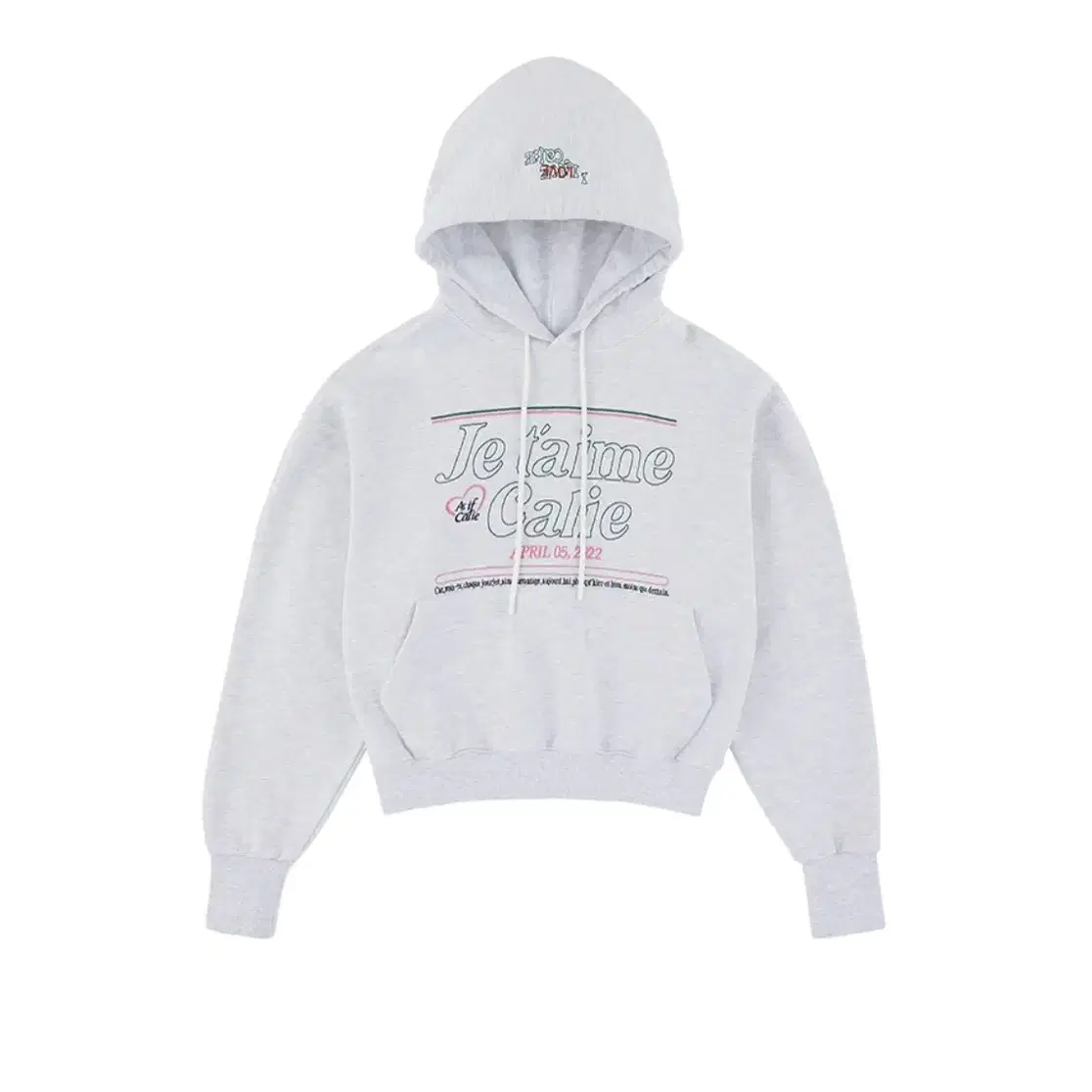 에즈이프캘리 JETAIME HOODIE 화이트 멜란지