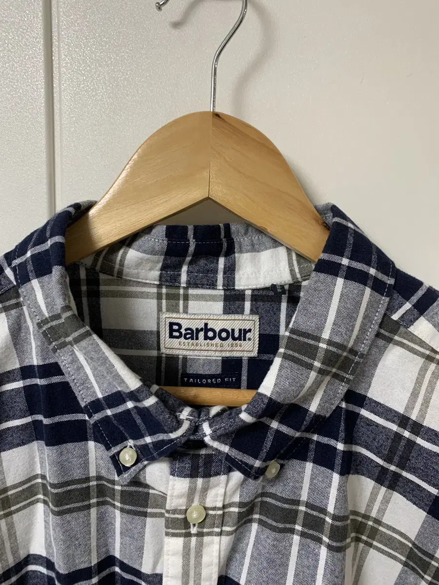 barbour 체크셔츠 L