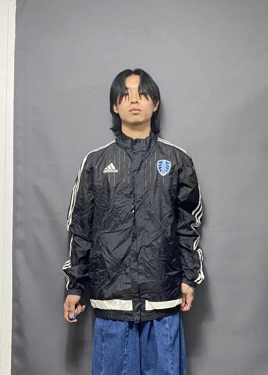 Adidas NSSA Black Windbreaker L