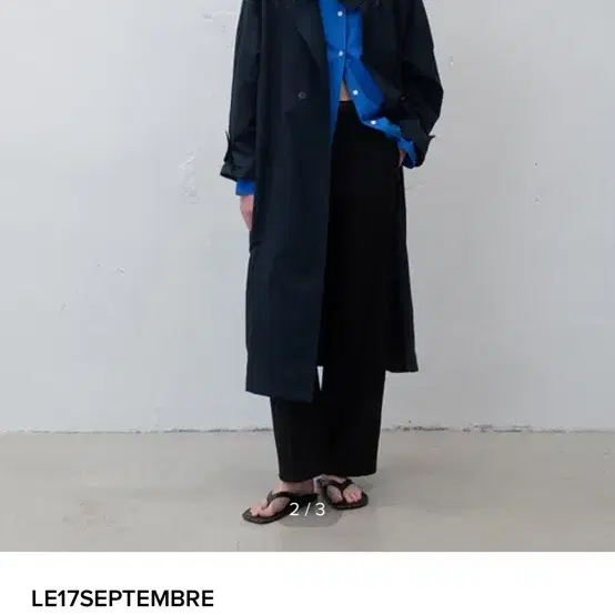 LE17SEPTEMBRE HIGH NECK COTTON TRENCH