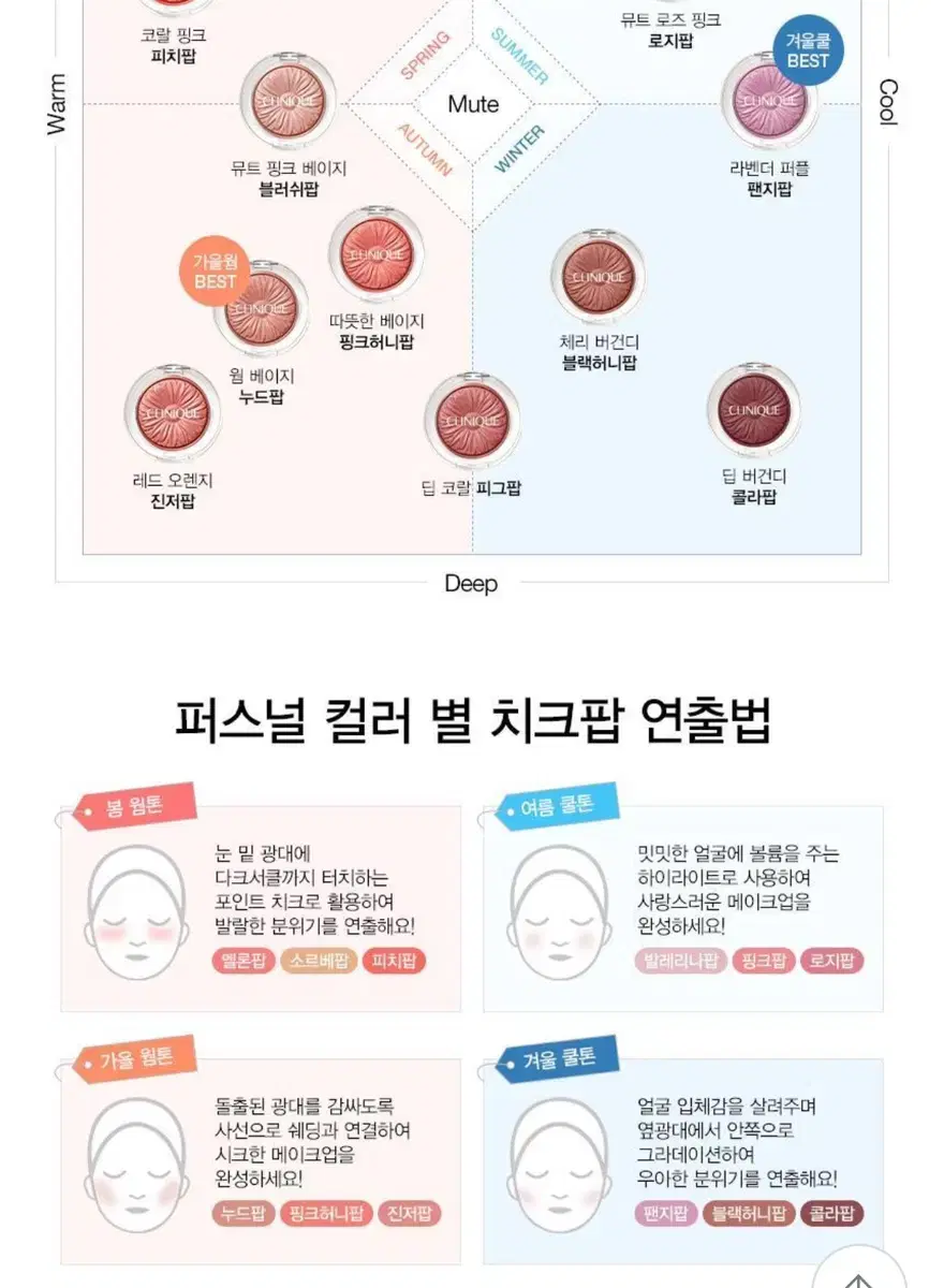 크리니크 치크팝 팬지팝 블러셔