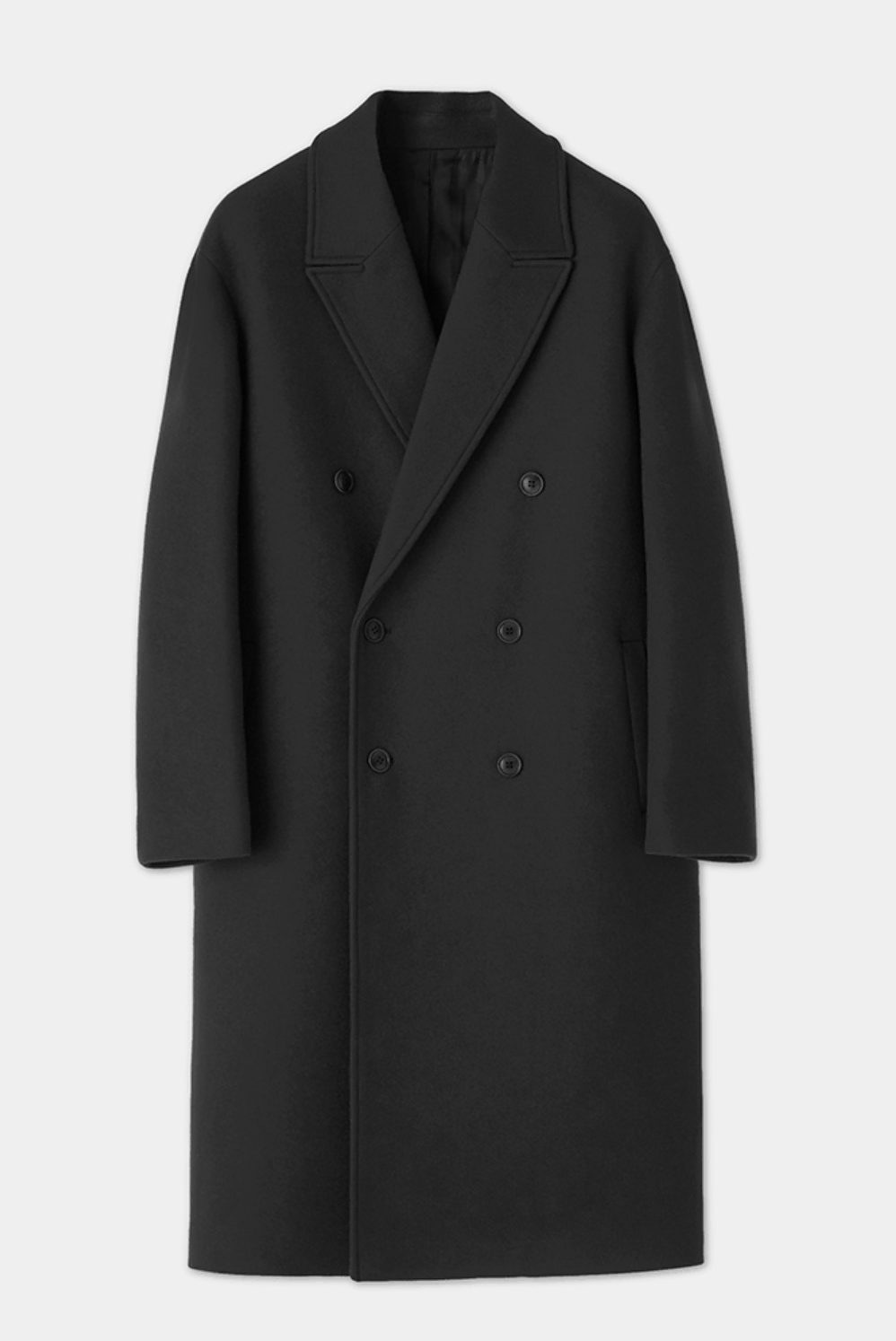 Coeur Cashmere 20 Overcoat Double Long / Black / L