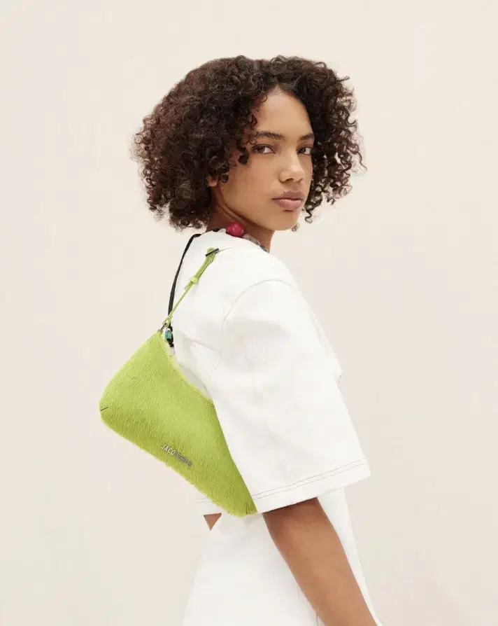 Jacquemus Le Bijou Calf Hair Green Bag