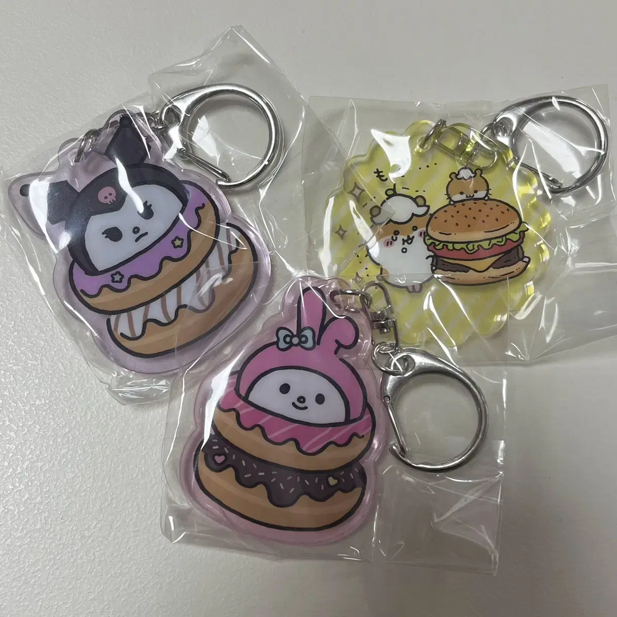 Nagano San Rio acrylic keyring My Melody Kuromi Korokorokuririn Joke Bear