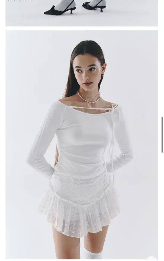 seouli  BLAIR STRAP TOP (OFF WHITE)