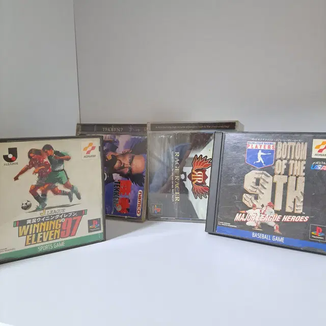 ps1 게임 시디 팝니다(철권2,릿지레이서, 위닝97, 야구)