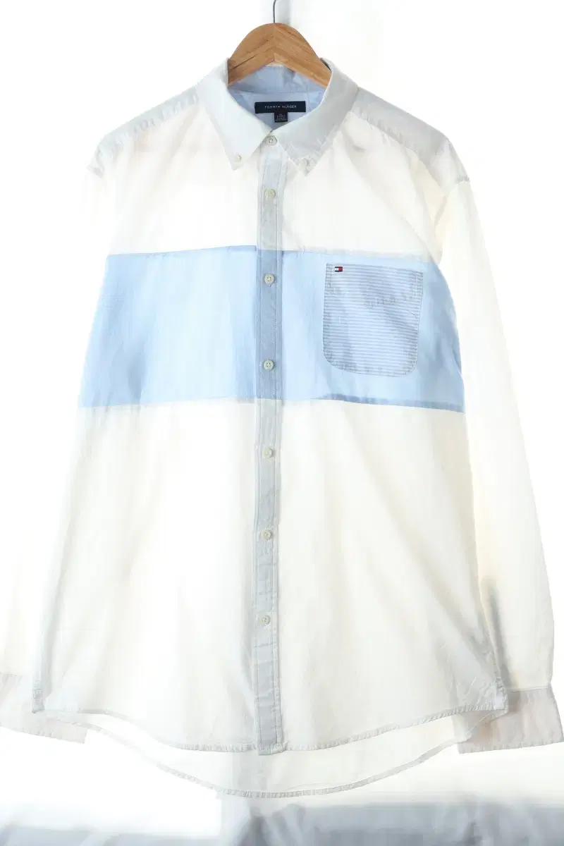 (XL) Tommy Hilfiger Shirt Southern Plain Solid Amekaji Limited-BC4F