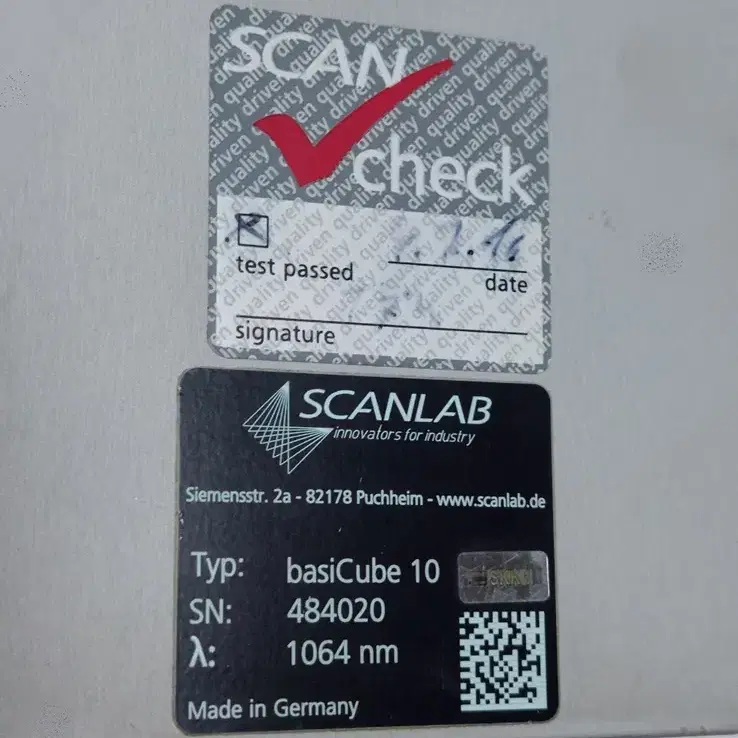 SCANLAB Basicube 10 1064nm 검류계