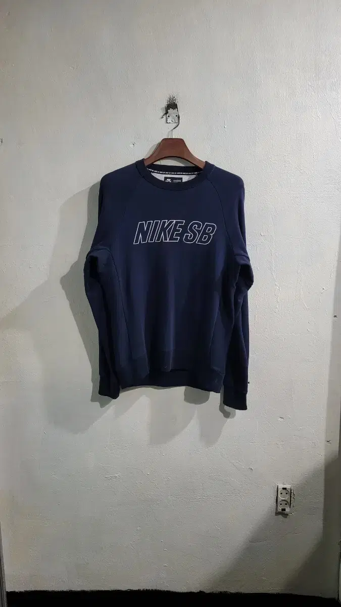 [M]NIKE Nike SB Navy Big Logo Sweatshirt!