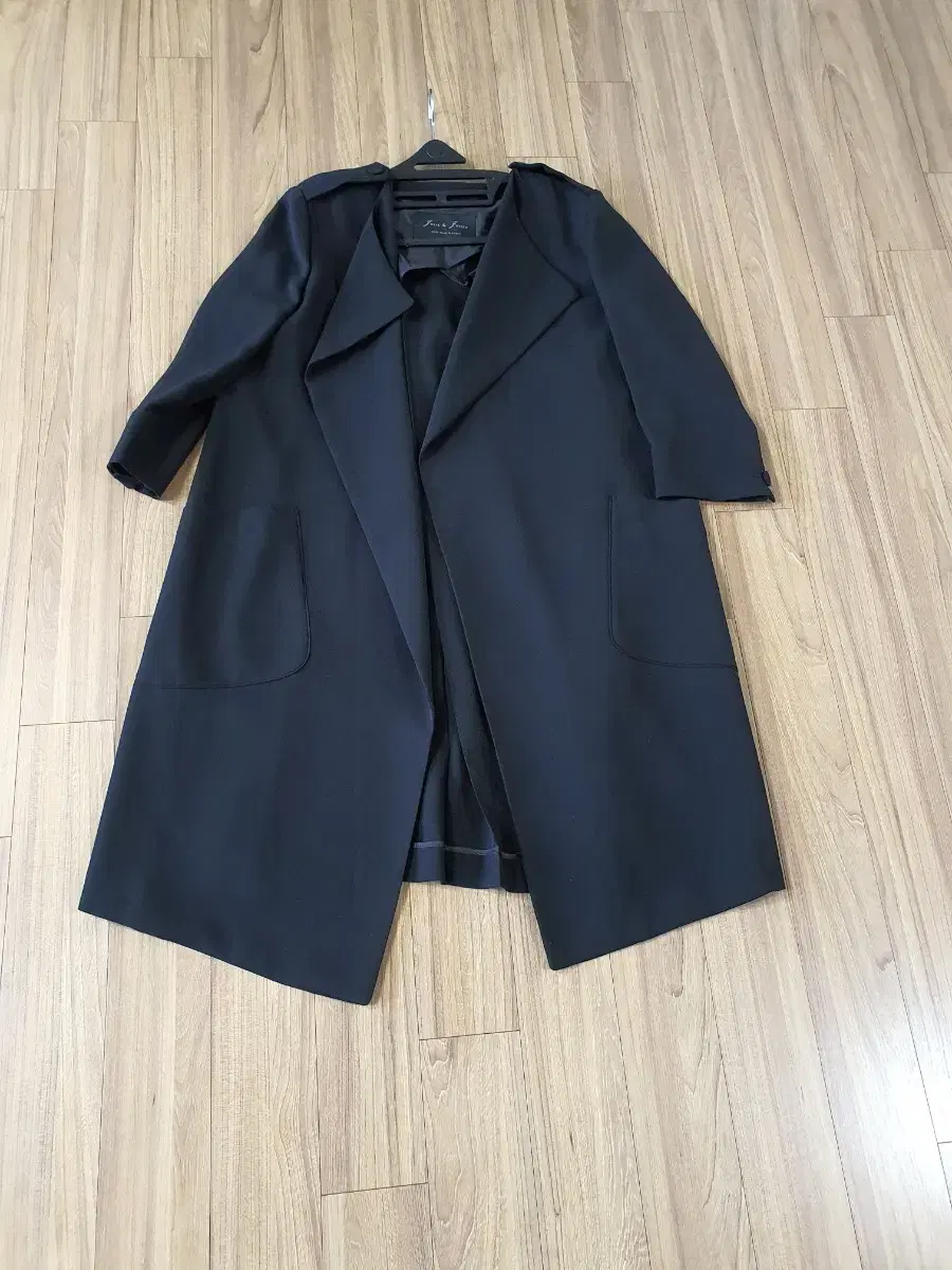 Women's J&J Open-Shirt Trench Long Jacket