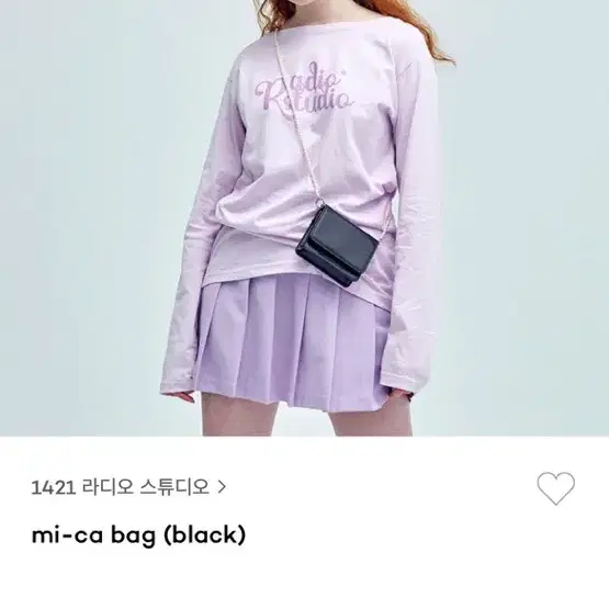 1421 라디오 스튜디오 mi-ca bag (black)