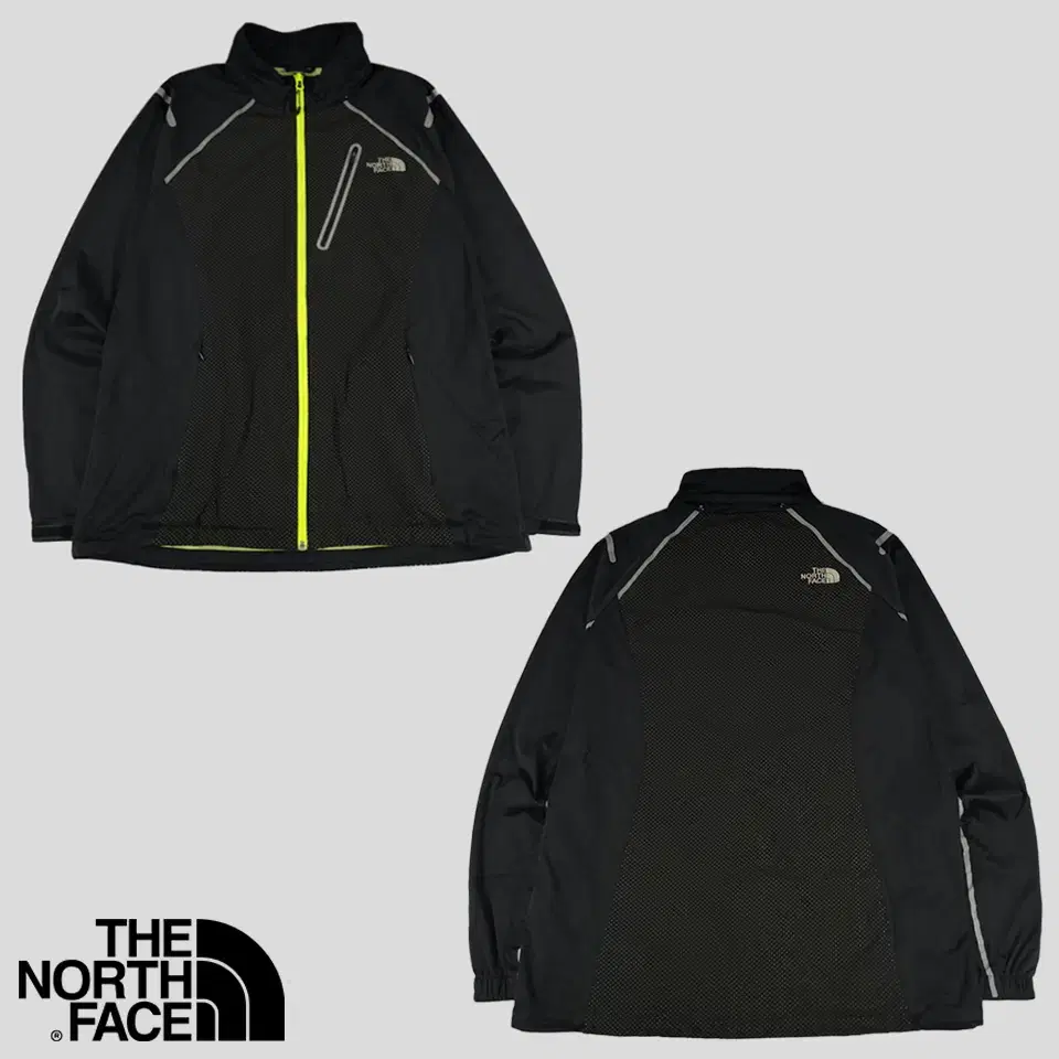 The North Face Black Neon Fluorescent Dots Polka Dots Scotch Reflective Chest Pocket Lining