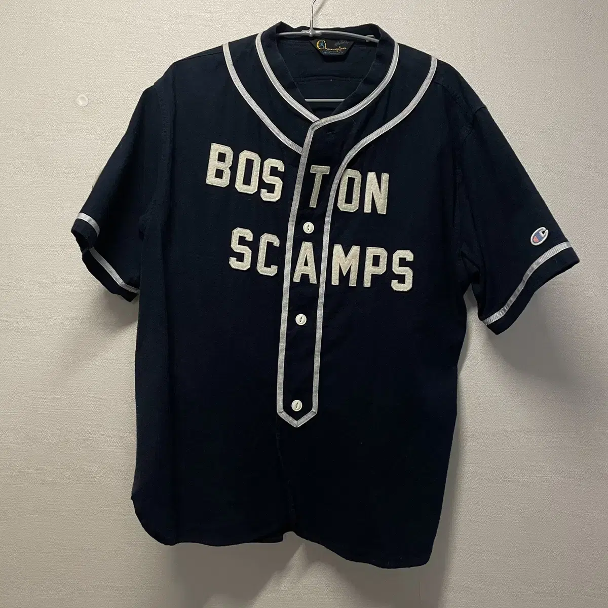 Champion Baseball Woolen Short Sleeve Shirt