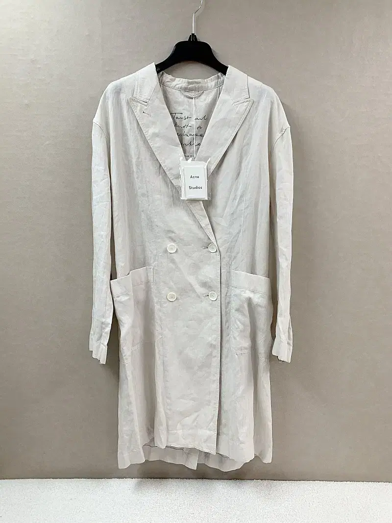 (Genuine/New) Acne Studios Women's Double-Breasted Linen Jacket 90%