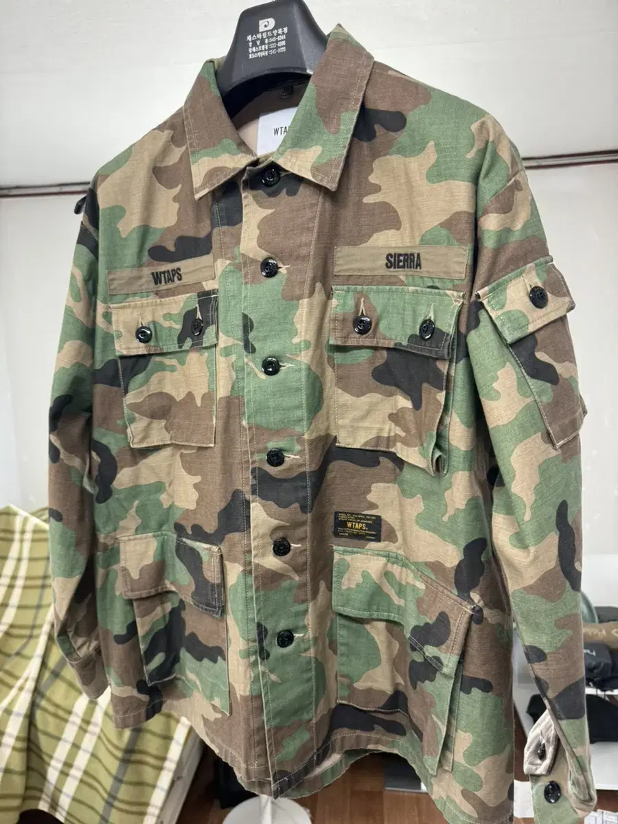 Wtaps satin camo jacket size 1 for sale.