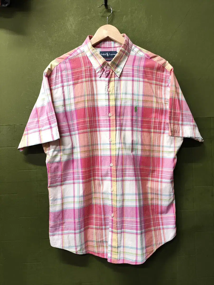 Polo Ralph Lauren Custom Fit Check Vahn Short Sleeve Shirt XL