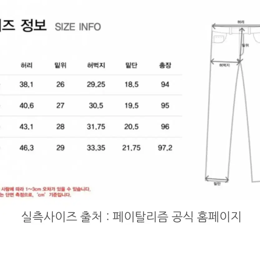 [미시착새상품/46사이즈] 페이탈리즘 #0253 일자핏 싸게 넘겨요