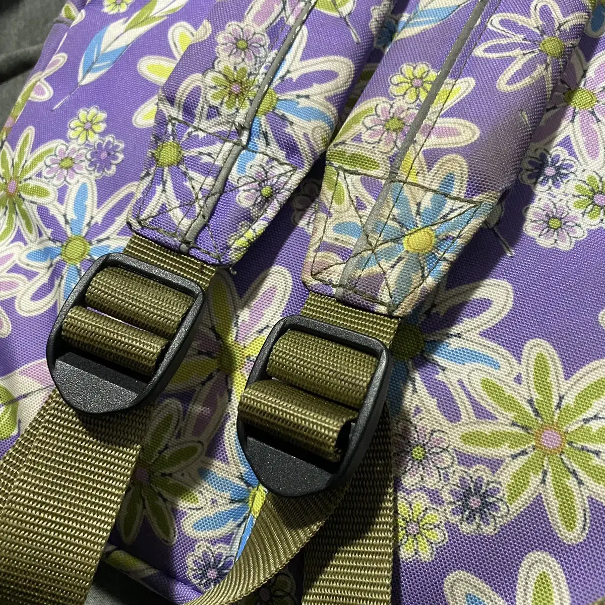 L.L. Bean Purple Floral Backpack Sz O/S