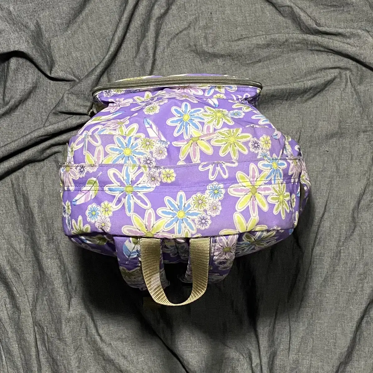 L.L. Bean Purple Floral Backpack Sz O/S