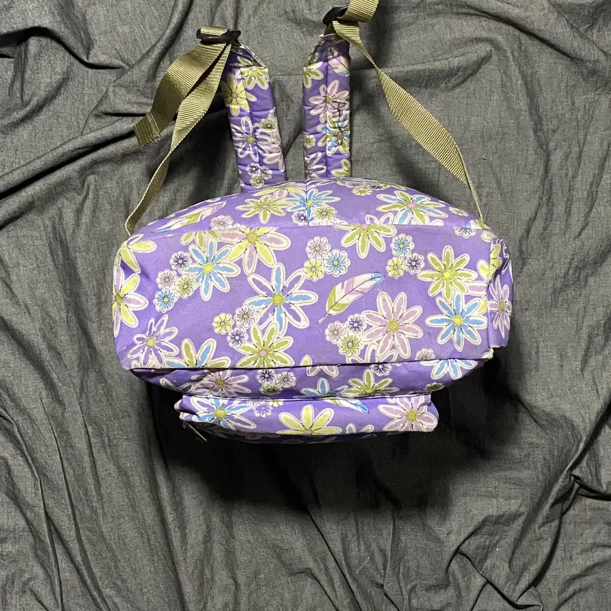 L.L. Bean Purple Floral Backpack Sz O/S