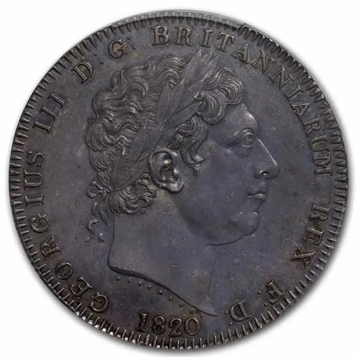 PCGS 1820년 조지 3세 크라운 은화  MS61