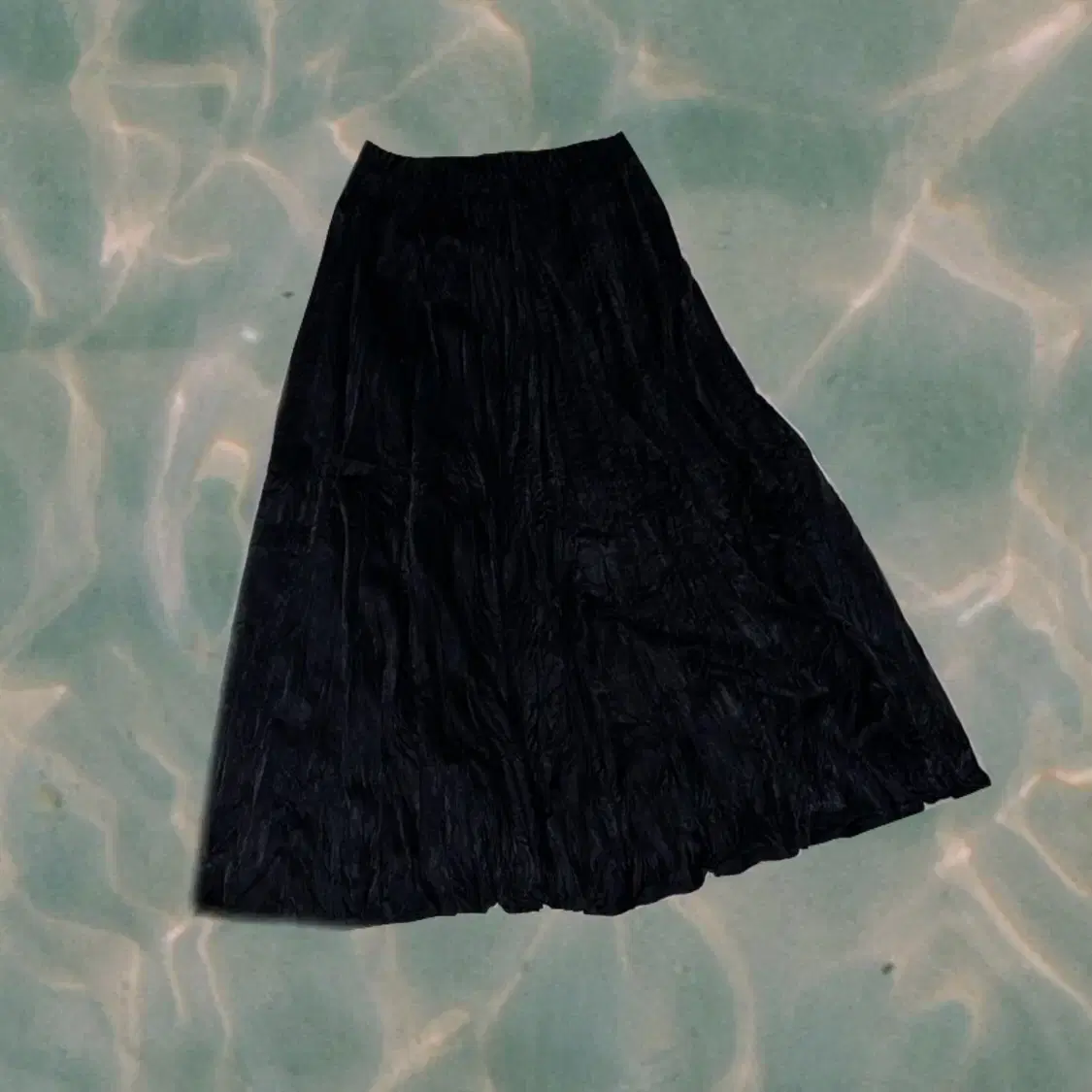 Vintage Dark Fairy Pleated Long Skirt Skirt