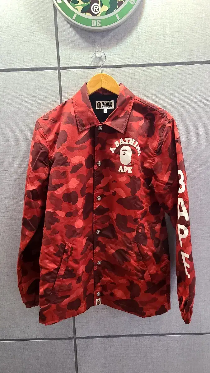 [S]Vape Red Camo College Coach Jacket