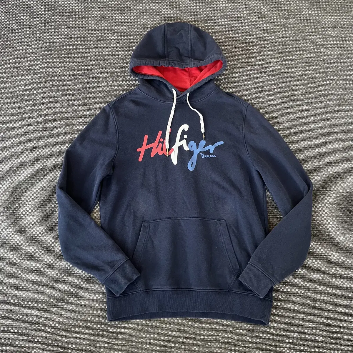 Tommy HilfigerDenim Navy Logo Printed Hoodie