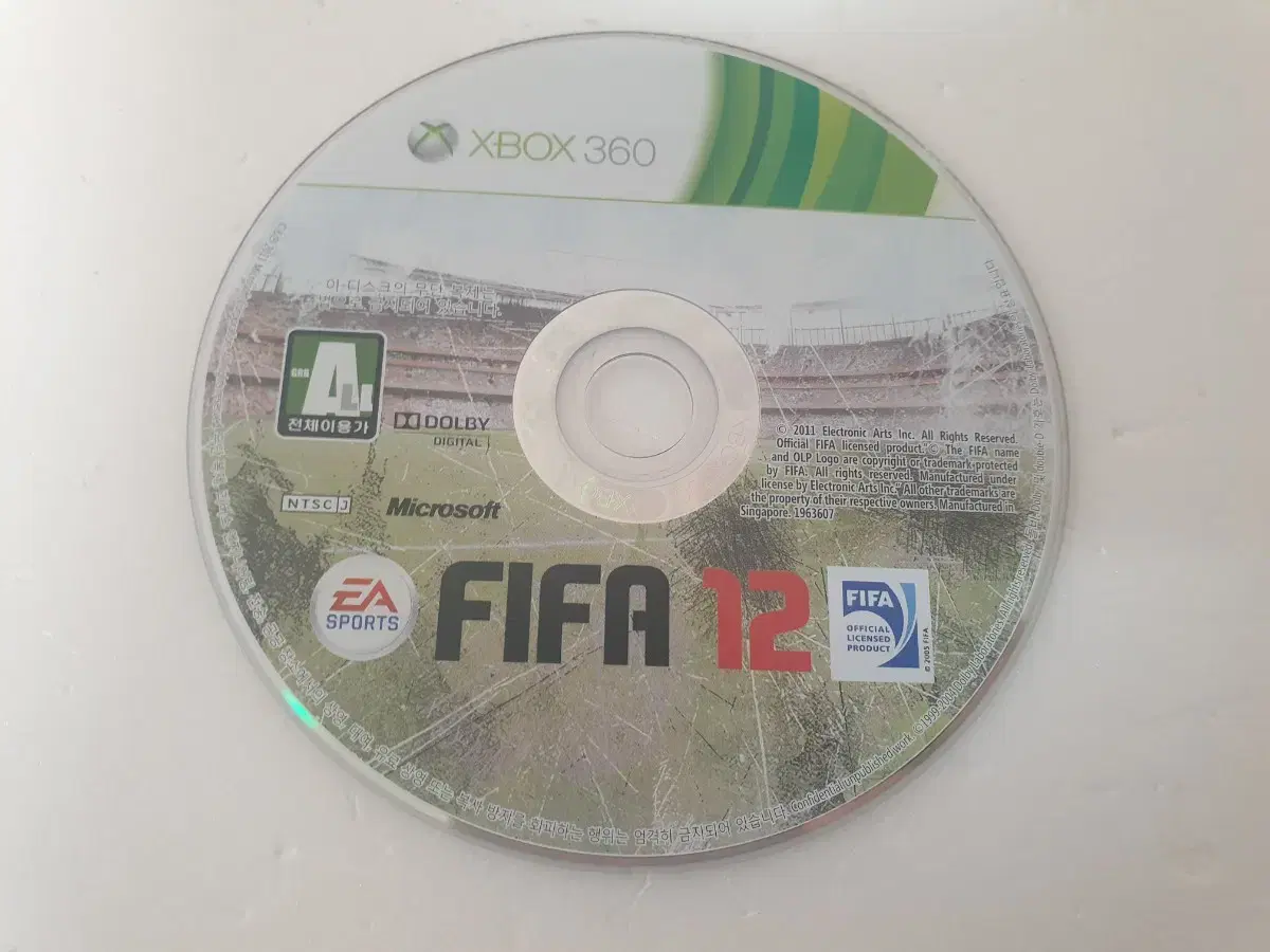 XBOX 360 FIFA 12 게임